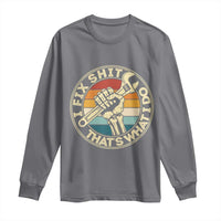 Vintage Skeleton Wrench Graphic Long Sleeve Shirt I Fix Shit Thats What I Do
