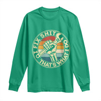 Vintage Skeleton Wrench Graphic Long Sleeve Shirt I Fix Shit Thats What I Do
