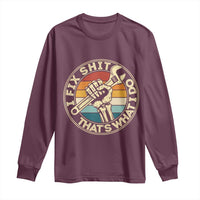 Vintage Skeleton Wrench Graphic Long Sleeve Shirt I Fix Shit Thats What I Do