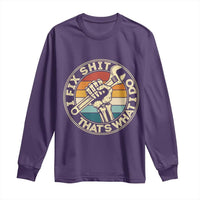 Vintage Skeleton Wrench Graphic Long Sleeve Shirt I Fix Shit Thats What I Do