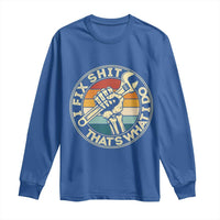 Vintage Skeleton Wrench Graphic Long Sleeve Shirt I Fix Shit Thats What I Do