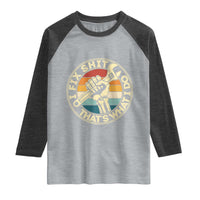 Vintage Skeleton Wrench Graphic Raglan Shirt I Fix Shit Thats What I Do