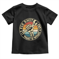 Vintage Skeleton Wrench Graphic Toddler T Shirt I Fix Shit Thats What I Do