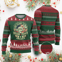 USA 250th Anniversary Patriotic Mechanic Ugly Christmas Sweater Freedom And Fixing It