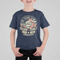 USA 250th Anniversary Patriotic Mechanic T Shirt For Kid Freedom And Fixing It