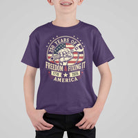 USA 250th Anniversary Patriotic Mechanic T Shirt For Kid Freedom And Fixing It