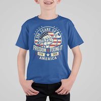 USA 250th Anniversary Patriotic Mechanic T Shirt For Kid Freedom And Fixing It