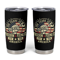 USA 250th Anniversary Patriotic Mechanic Tumbler Cup Freedom And Fixing It