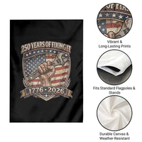 250 Years Of Fixing It Garden Flag America 250th Anniversary Mechanic