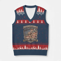 250 Years Of Fixing It V-Neck Knit Sweater Vest America 250th Anniversary Mechanic