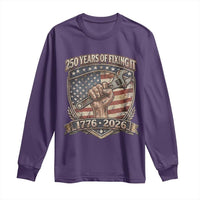 250 Years Of Fixing It Long Sleeve Shirt America 250th Anniversary Mechanic