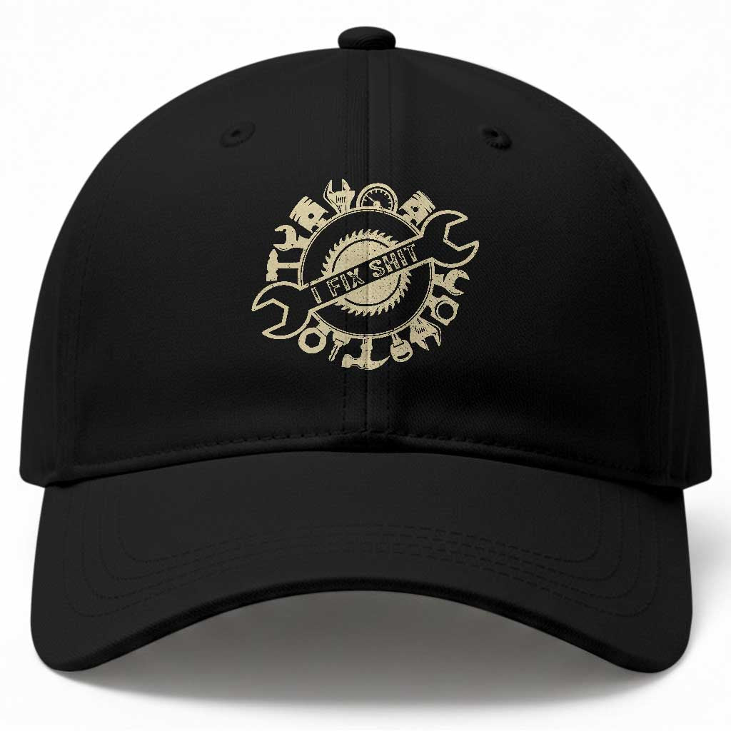 Funny Handyman Father's Day Gift Baseball Cap I Fix Shit
