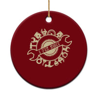 Funny Handyman Father's Day Gift Ceramic Ornament I Fix Shit