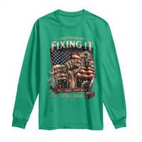 250 Years Of Fixing It Mechanic Pride Long Sleeve Shirt America 250 Anniversary Gift