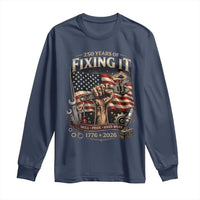 250 Years Of Fixing It Mechanic Pride Long Sleeve Shirt America 250 Anniversary Gift