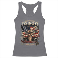 250 Years Of Fixing It Mechanic Pride Racerback Tank Top America 250 Anniversary Gift