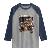 250 Years Of Fixing It Mechanic Pride Raglan Shirt America 250 Anniversary Gift