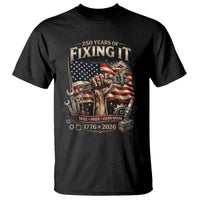 250 Years Of Fixing It Mechanic Pride T Shirt America 250 Anniversary Gift