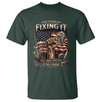 250 Years Of Fixing It Mechanic Pride T Shirt America 250 Anniversary Gift