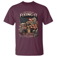 250 Years Of Fixing It Mechanic Pride T Shirt America 250 Anniversary Gift