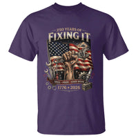 250 Years Of Fixing It Mechanic Pride T Shirt America 250 Anniversary Gift