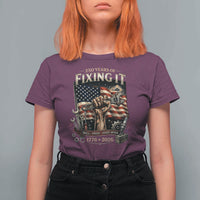 250 Years Of Fixing It Mechanic Pride T Shirt For Women America 250 Anniversary Gift