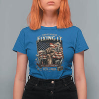 250 Years Of Fixing It Mechanic Pride T Shirt For Women America 250 Anniversary Gift