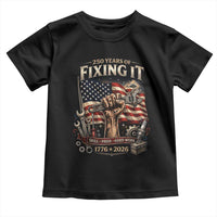 250 Years Of Fixing It Mechanic Pride Toddler T Shirt America 250 Anniversary Gift