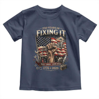 250 Years Of Fixing It Mechanic Pride Toddler T Shirt America 250 Anniversary Gift