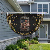 250 Years Of Fixing It Mechanic Pride Patriotic Fan Flag USA 250 Anniversary Gift
