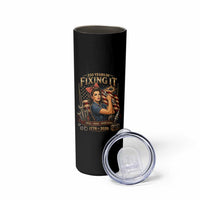 Patriotic Rosie Mechanic Feminist Pride Skinny Tumbler 250 Years Of Fixing It