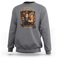 Patriotic Rosie Mechanic Feminist Pride Sweatshirt 250 Years Of Fixing It