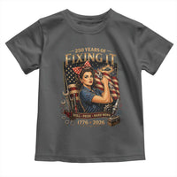 Patriotic Rosie Mechanic Feminist Pride Toddler T Shirt 250 Years Of Fixing It