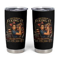 Patriotic Rosie Mechanic Feminist Pride Tumbler Cup 250 Years Of Fixing It