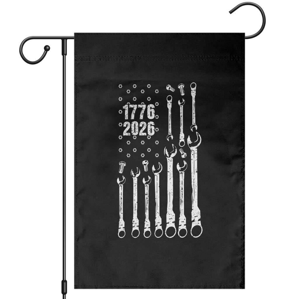 Patriotic Mechanic Gift Garden Flag American Flag Automotive Lover