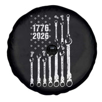 Patriotic Mechanic Gift Spare Tire Cover American Flag Automotive Lover