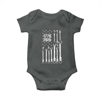 Patriotic Mechanic Gift Baby Onesie American Flag Automotive Lover