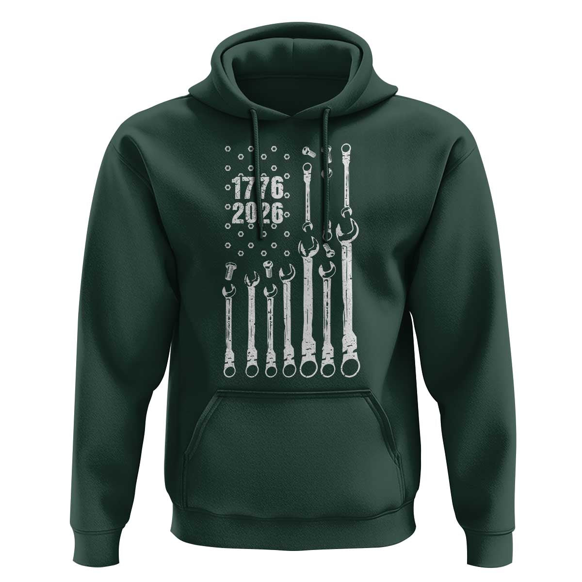 Patriotic Mechanic Gift Hoodie American Flag Automotive Lover