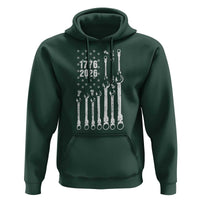 Patriotic Mechanic Gift Hoodie American Flag Automotive Lover