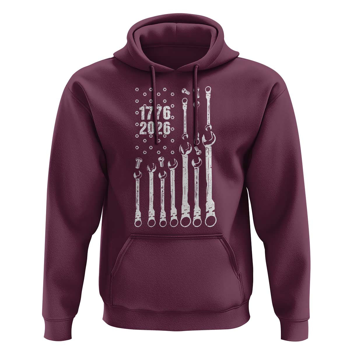 Patriotic Mechanic Gift Hoodie American Flag Automotive Lover