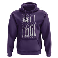 Patriotic Mechanic Gift Hoodie American Flag Automotive Lover