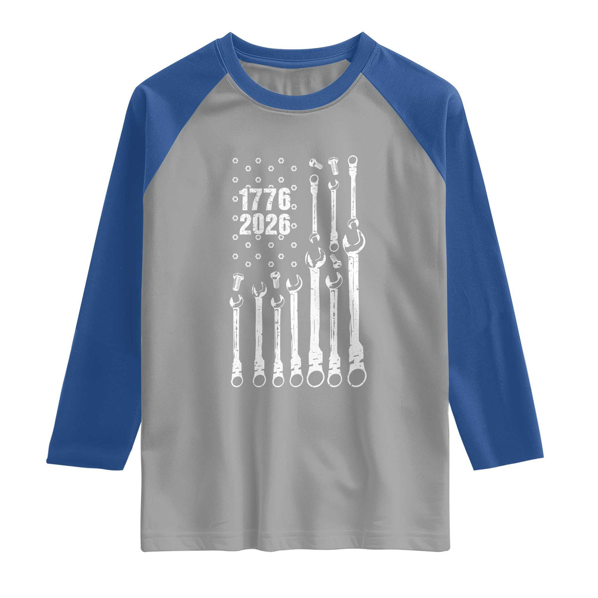 Patriotic Mechanic Gift Raglan Shirt American Flag Automotive Lover