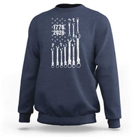 Patriotic Mechanic Gift Sweatshirt American Flag Automotive Lover