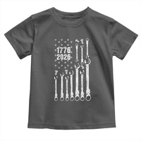 Patriotic Mechanic Gift Toddler T Shirt American Flag Automotive Lover