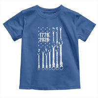 Patriotic Mechanic Gift Toddler T Shirt American Flag Automotive Lover