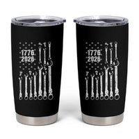 Patriotic Mechanic Gift Tumbler Cup American Flag Automotive Lover