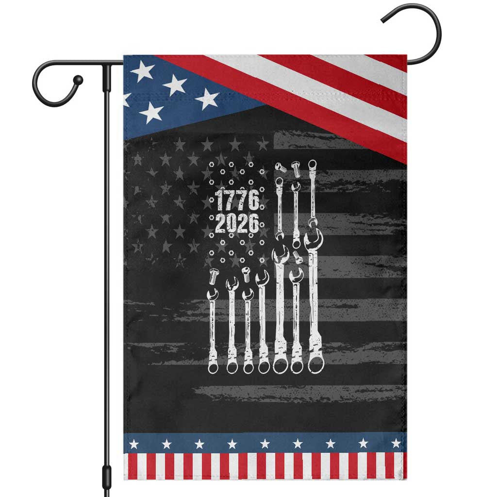 Mechanic Gift Patriotic Garden Flag American Flag Automotive Lover