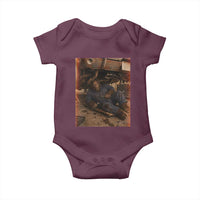Bigfoot Mechanic Meme Baby Onesie Funny Sasquatch Fixing Cars