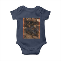 Bigfoot Mechanic Meme Baby Onesie Funny Sasquatch Fixing Cars