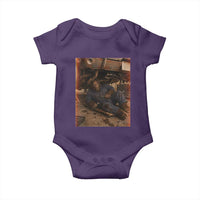 Bigfoot Mechanic Meme Baby Onesie Funny Sasquatch Fixing Cars